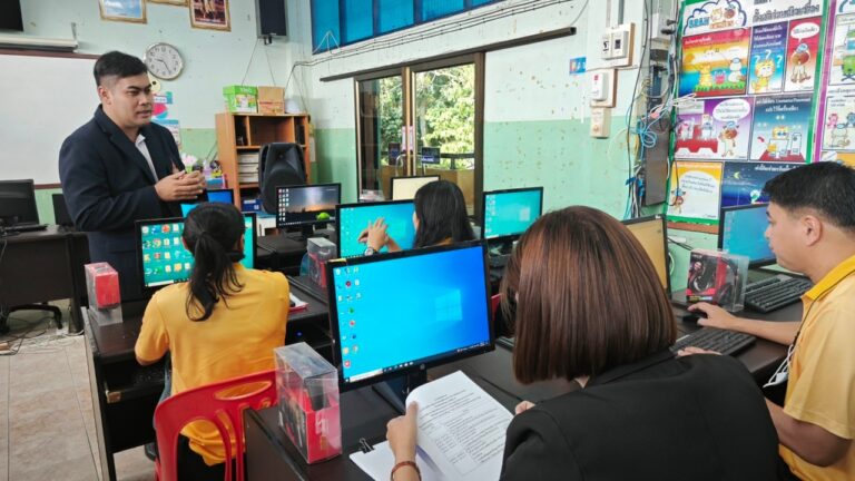 การอบรม ณ โรงเรียนบ้านจอมบึง (วาปีพร้อมประชาศึกษา) จังหวัดราชบุรี
